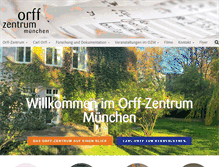 Tablet Screenshot of orff-zentrum.de